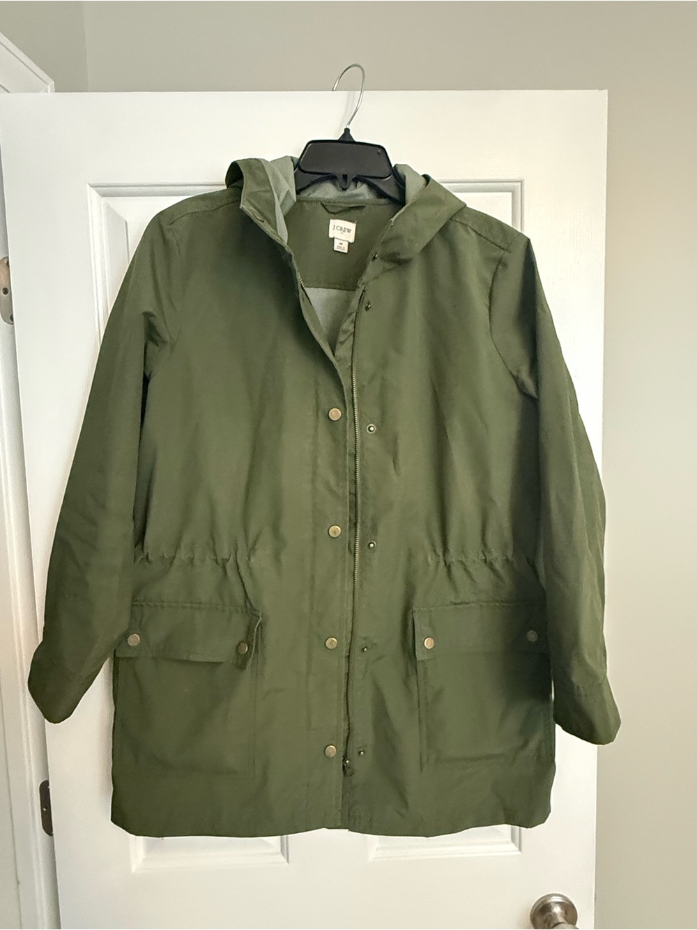 J. Crew Olive Hooded Parka Jacket